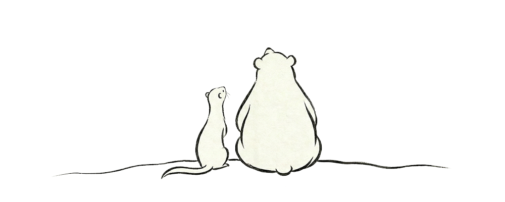 Rin and Dan looking up